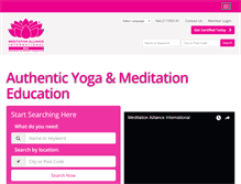 Tablet Screenshot of meditationallianceinternational.com